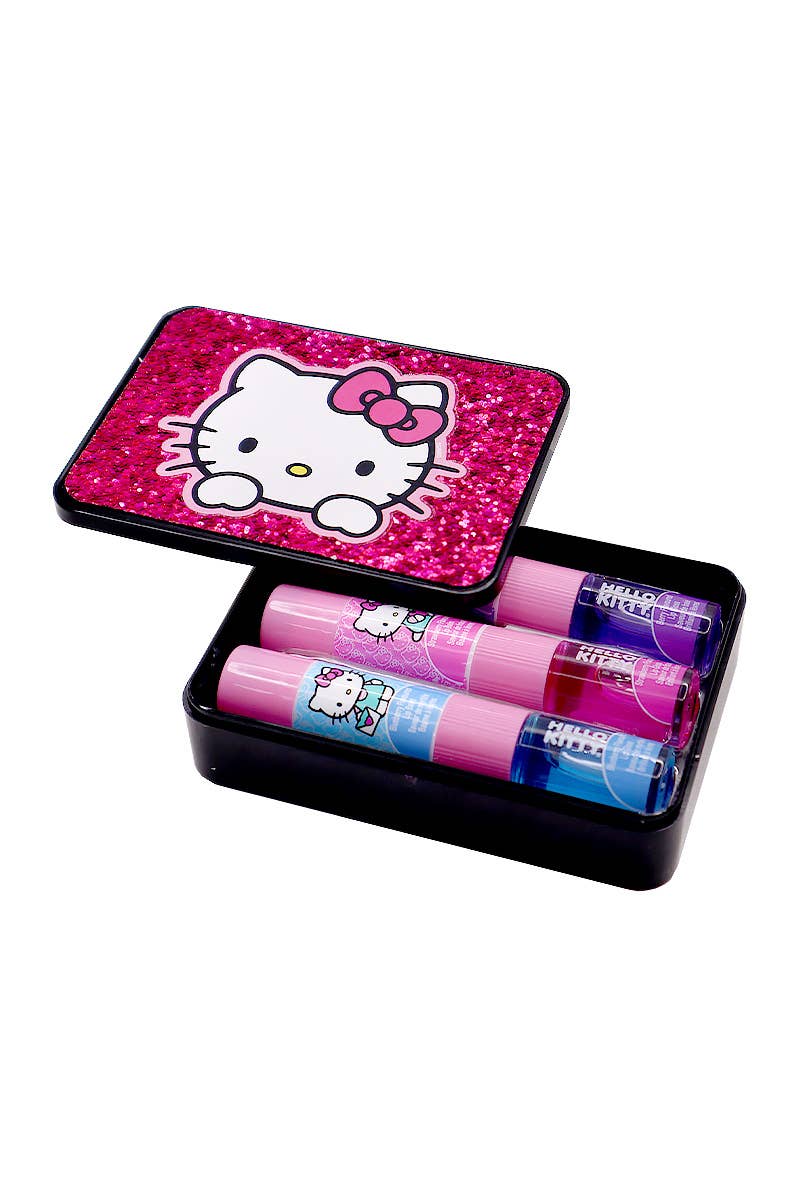 PINEAPPLE Beauty - Wholesale Lip Balm Set - UPD HK1135GG Hello Kitty Lip Balm & Gloss Set with Case - 31
