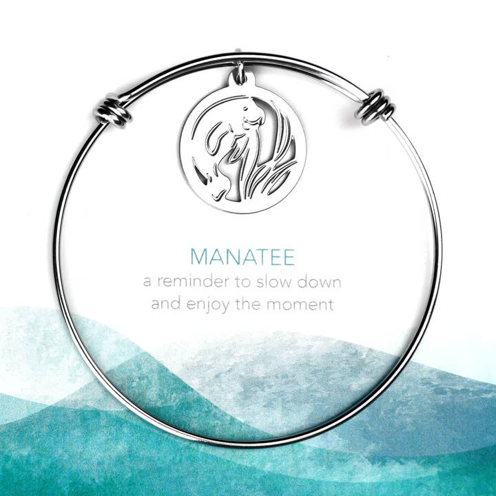 Melissa Lew - Wholesale Charm/Dangle Bracelet - Manatee Bracelet (Etched)0