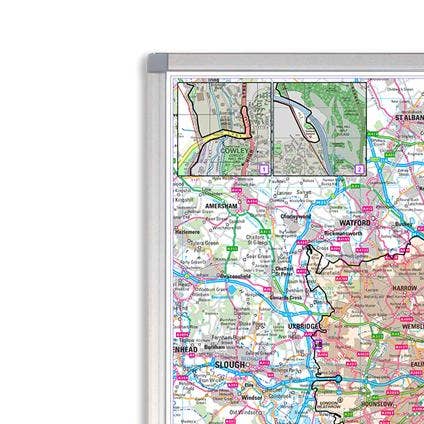 Map Marketing Limited - Vente Cartes - Carte murale de la zone à faibles émissions de Londres 2021 (LEZ et ULEZ)1