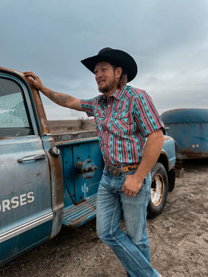 Cactus Babes - Wholesale Button Down Shirt - Men's - The Decades Pearl Snap RTS **ADULT**2