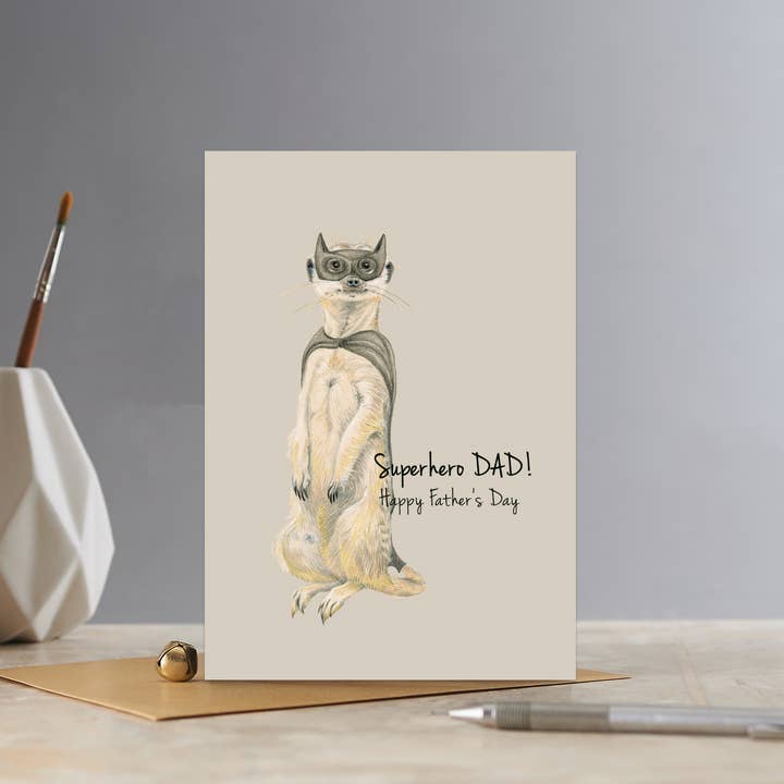 EUREKA! : Meerkat | Wenskaart, Man, Vaderdag, Papa voor wholesale door Deckled Edge Ltd