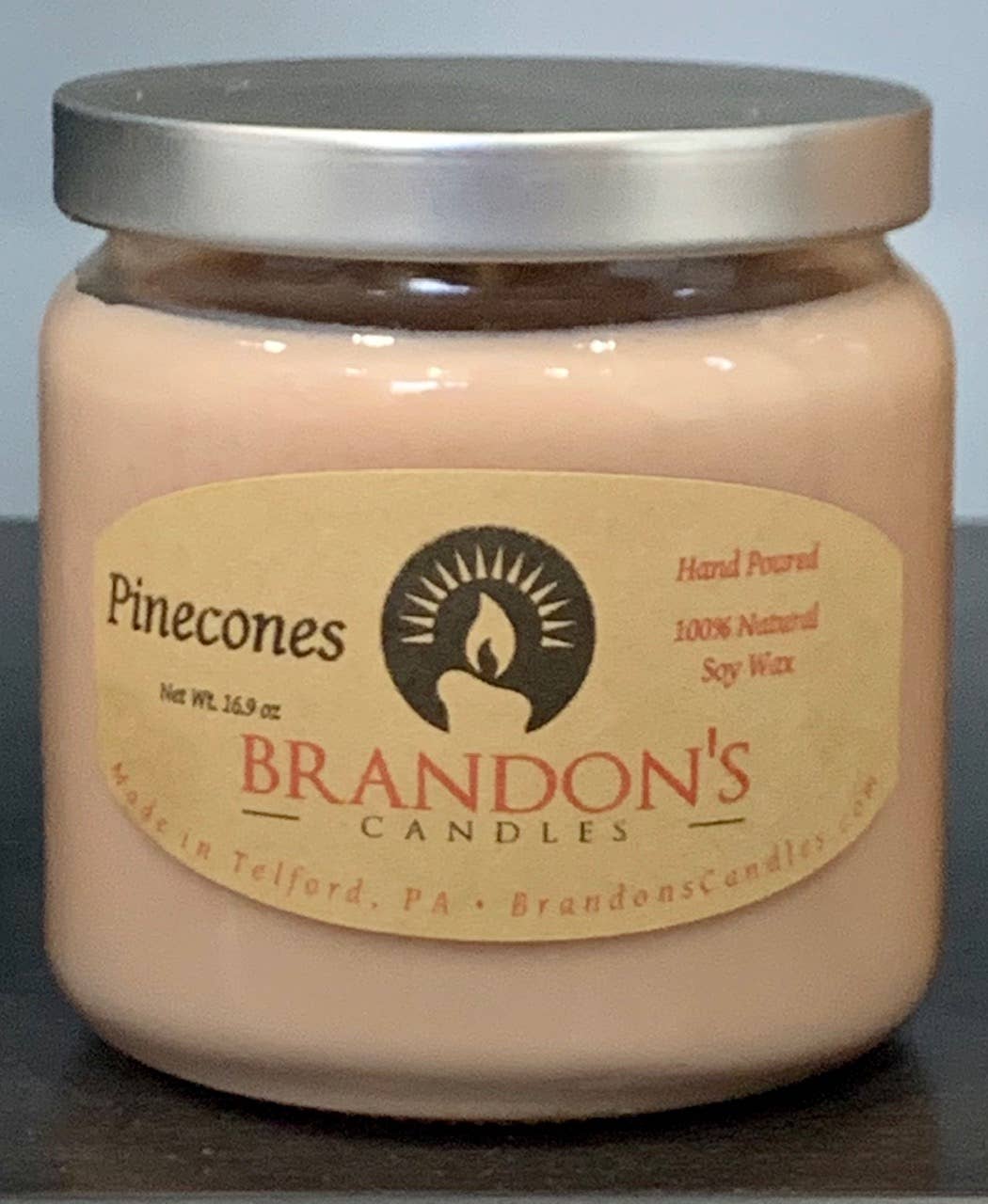 Brandon’s Candles, LLC - Wholesale Jar/Filled Candle - Pinecones Candle1