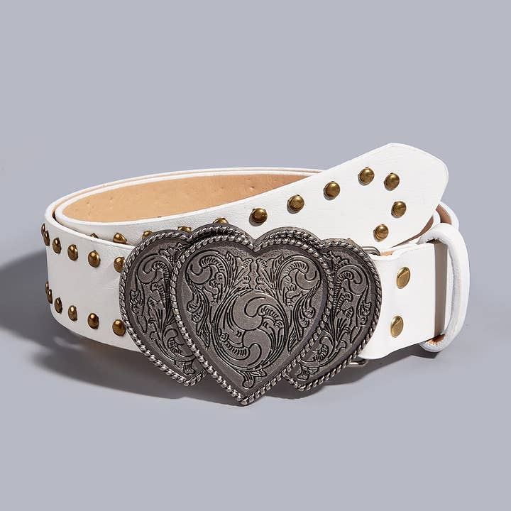 NINEXIS - Wholesale Belt - Women's - CWABE0561_PUNK HEART TOOL BELT WITH RIVETS