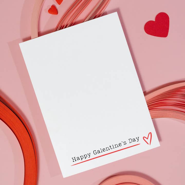 Happy Galentine's Day - Freundschaftskarte zum Valentinstag für den Großhandel von Butterflies + Halos