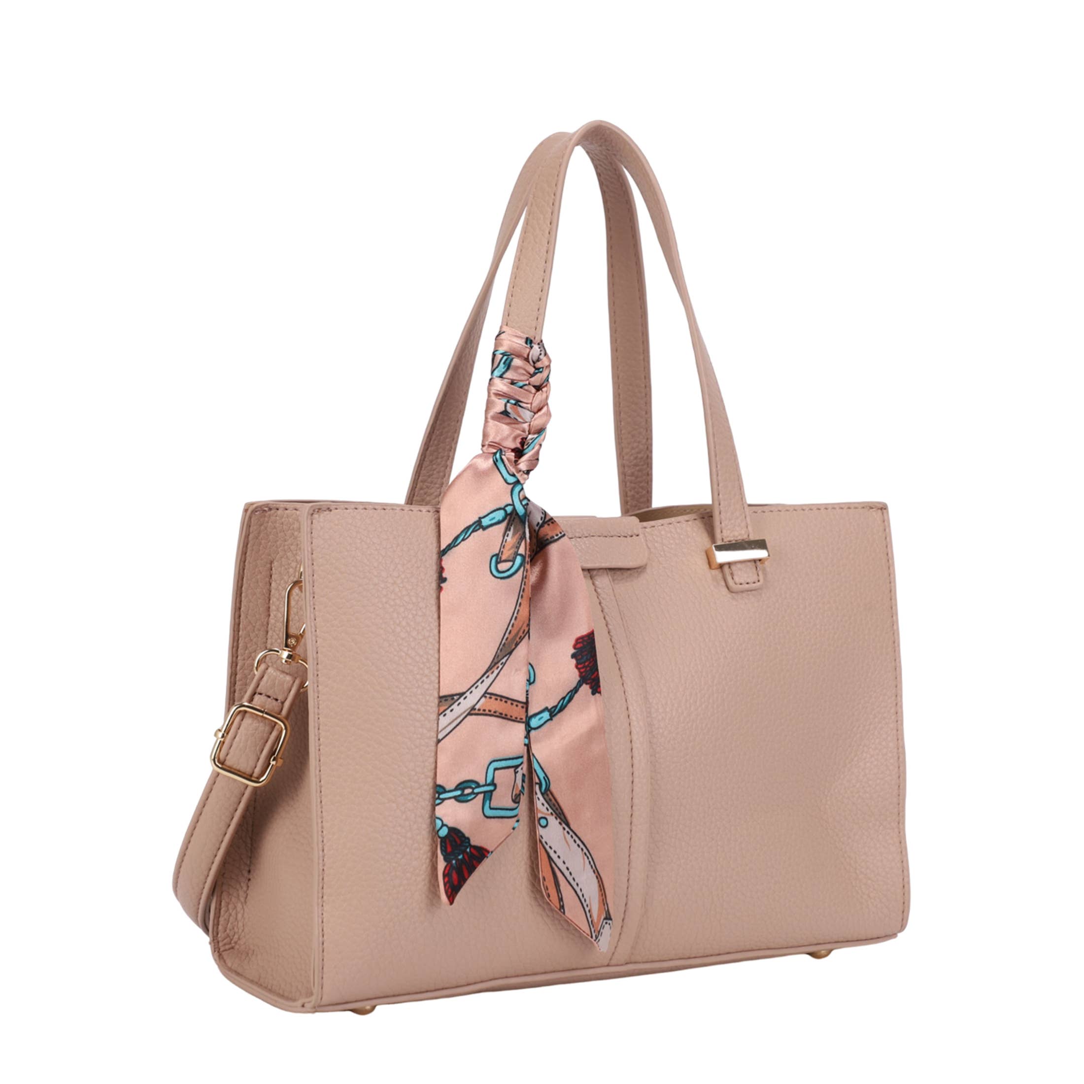 KAYLA+AVA - Wholesale Satchel - Women's - MONIQUE SATCHEL WITH SCARF HANDLE ACCESSORY8