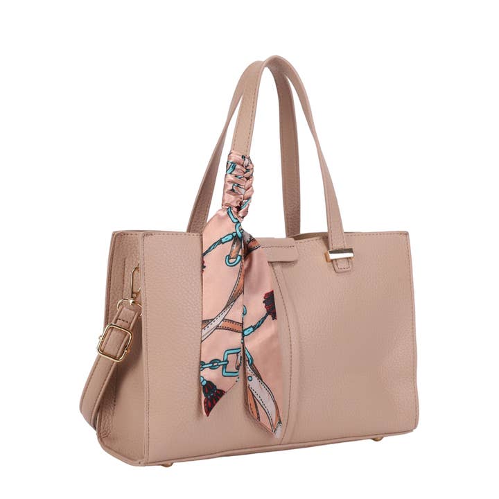 KAYLA+AVA - Wholesale Satchel - Women's - MONIQUE SATCHEL WITH SCARF HANDLE ACCESSORY8