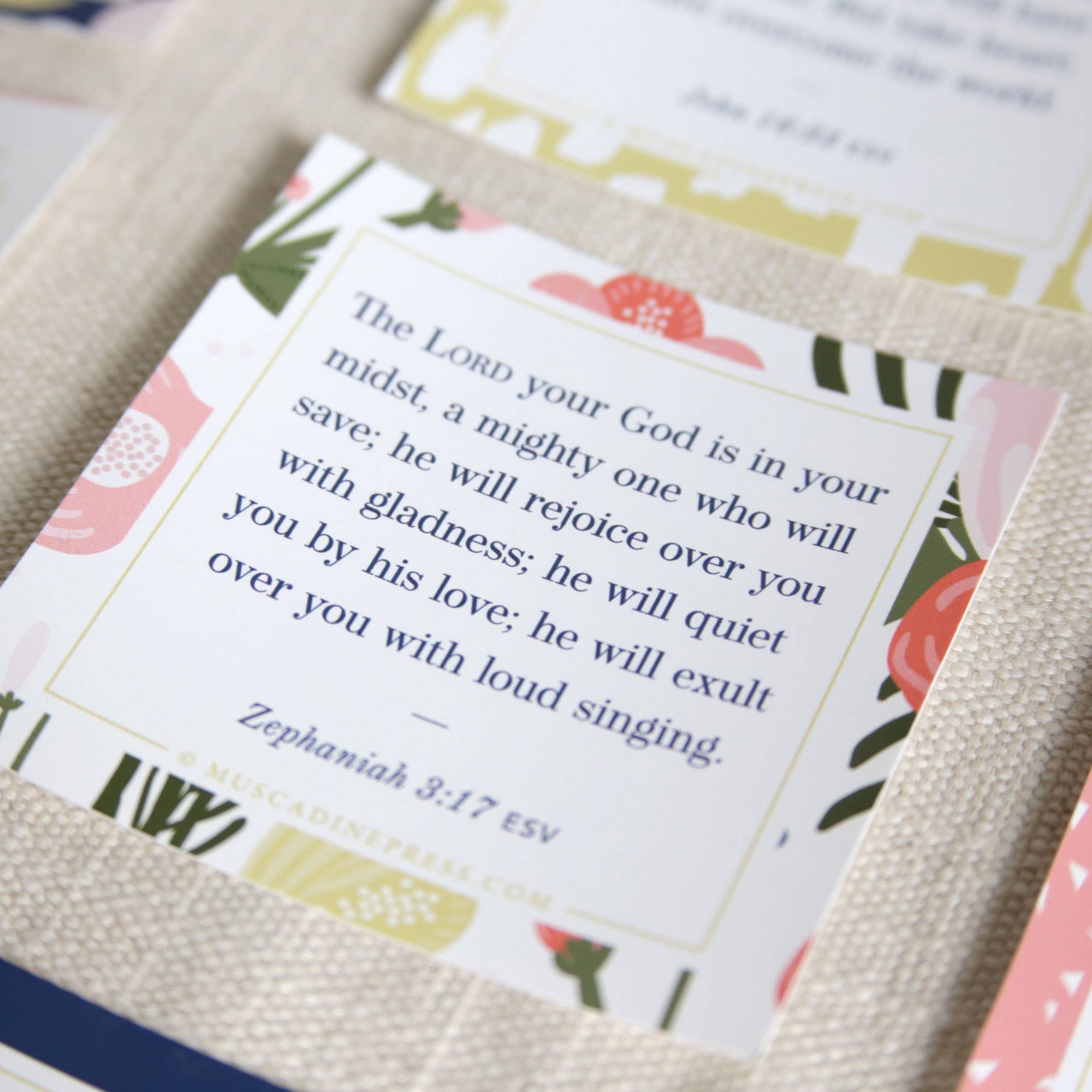 Muscadine Press - Wholesale Sticker - Scripture Static Cling, Mighty to Save3