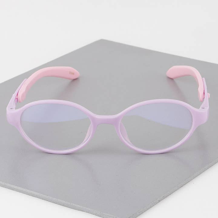 Paars Paarse ovale blauwe lichtbril voor kinderen voor groothandel op Faire3