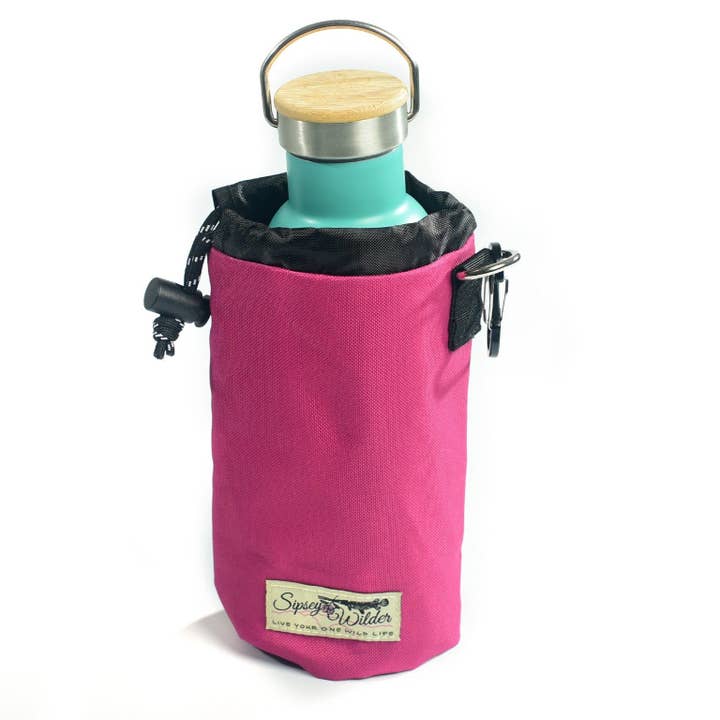 Magenta Water Bottle Holder for wholesale by Sipsey Wilder