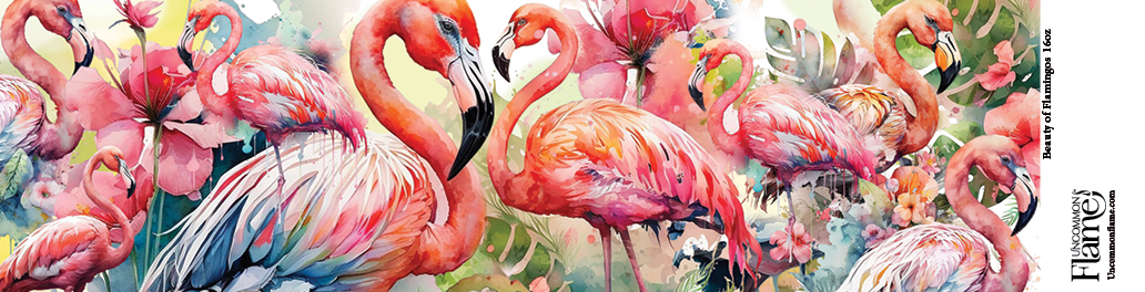 Uncommon Flame - Wholesale Jar/Filled Candle - Beauty of Flamingos Candle1