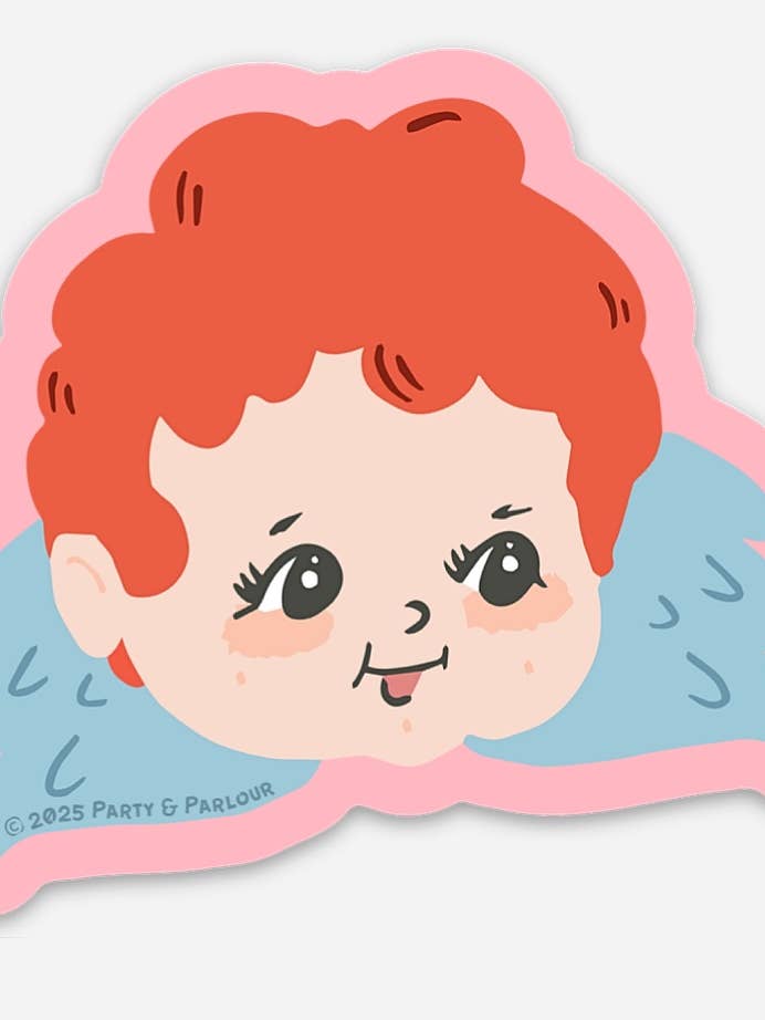 Vintage Cutie Cupid Premium Die Cut Vinyl Sticker for wholesale by Party & Parlour