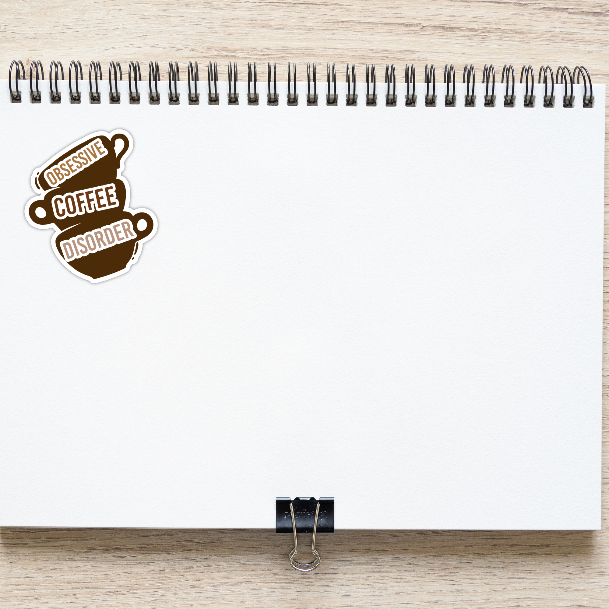 Coyote Color - Wholesale Sticker - OCD Obsessive Coffee Disorder Vinyl Sticker Decal 4