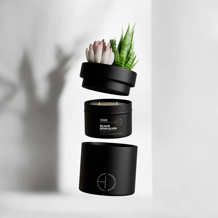 Hidden Candles - Wholesale Jar/Filled Candle - Beach Bungalow Candle Refill2