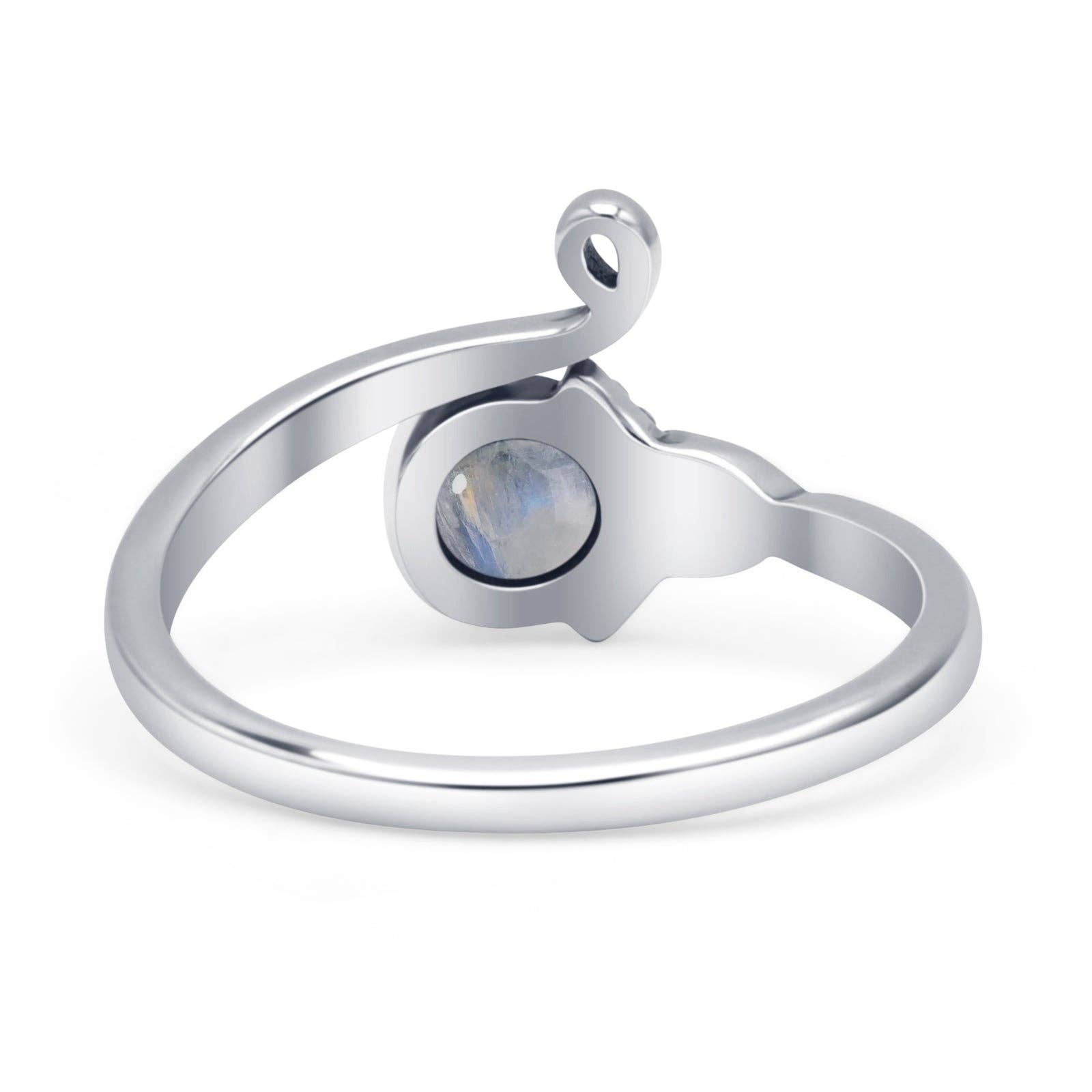 Pietra di luna Anello con Perline di Pietra di Luna Rotonda Ossidato in vendita all'ingrosso su Faire2