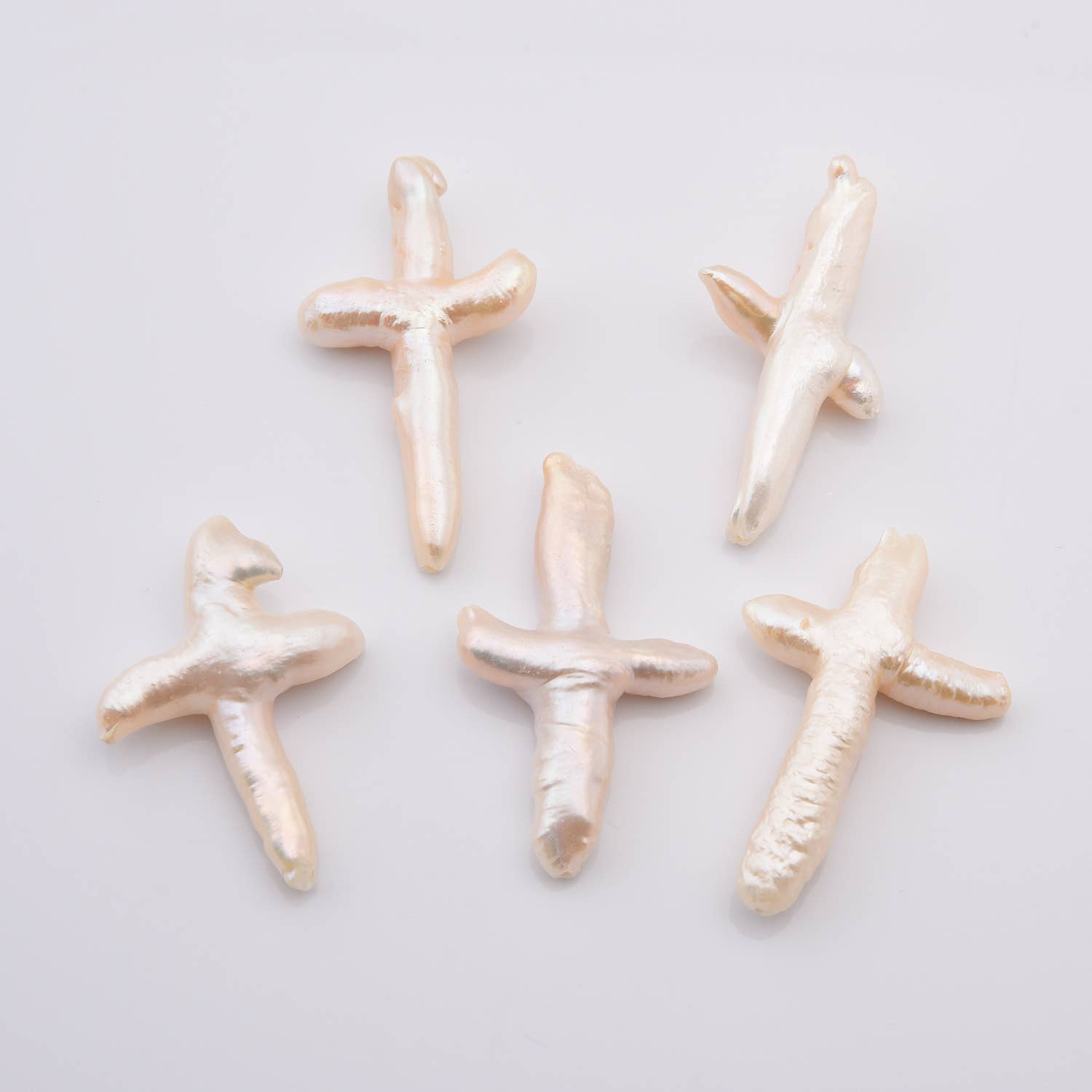 Beads Creation - Wholesale Beads - Natural Cross Pearl Bead, 35x20mm Pendant, Gift, FWP0581