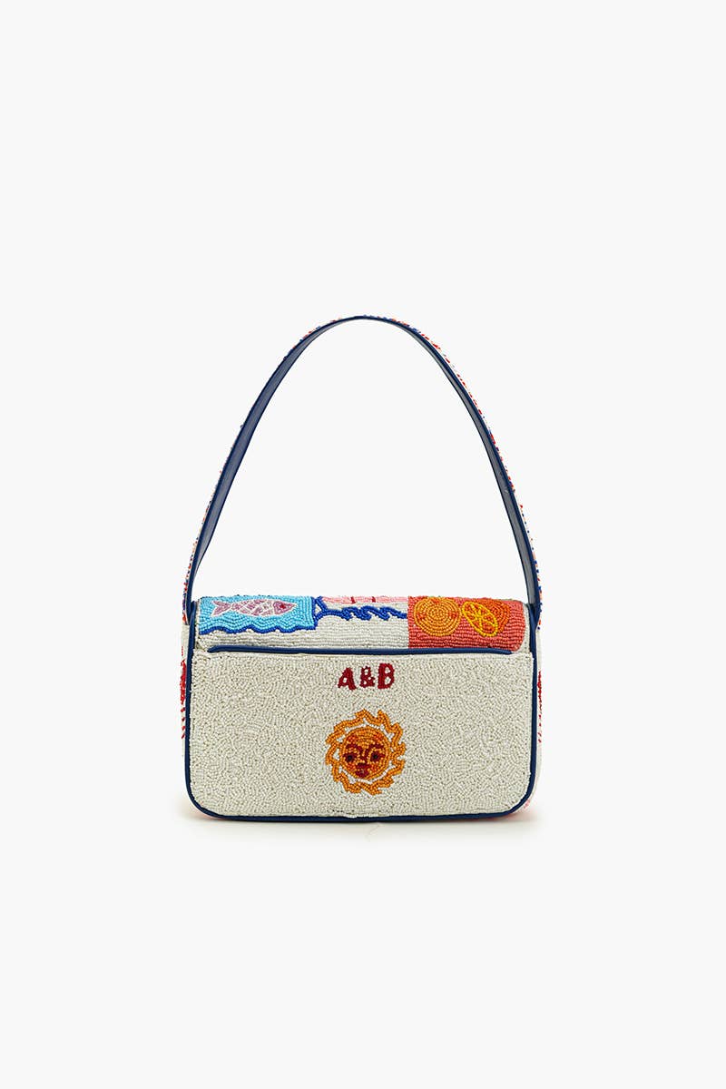America & Beyond - Wholesale Shoulder Bag - Women's - Sun & Sea Beaded Shoulder Bag3