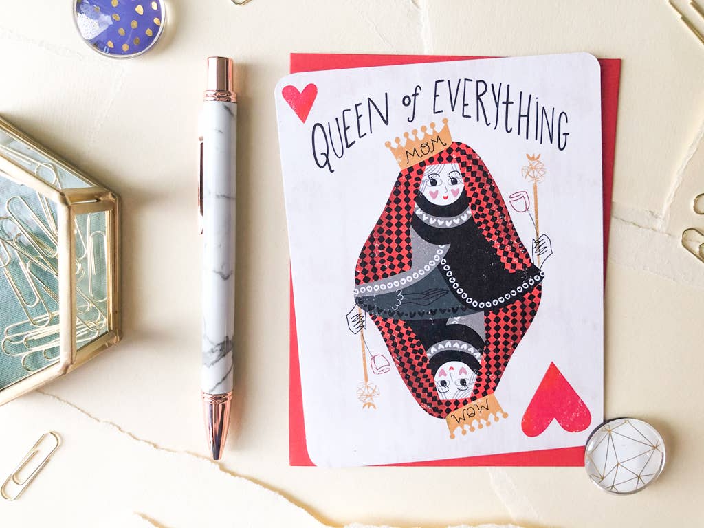 Paper Loop | Hand-Painted Greeting Cards - Wholesale Mother's Day Card - Queen of Everything, Cute Funny Mother's Day Card4