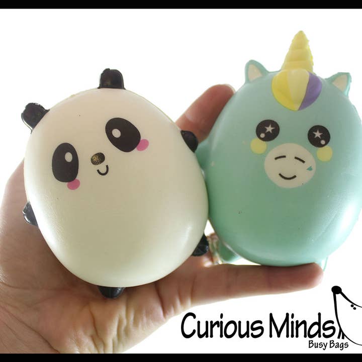 Curious Minds Toys - Wholesale Knijpbal - Kinderen en baby - 1 Schattige squishy speeltjes van Chunky Animals Slow Rise - Memory2