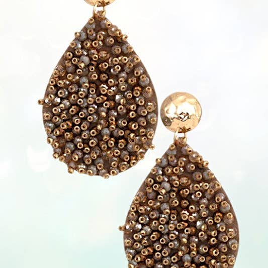 Andrea Bijoux - Wholesale Dangle Earrings - WIRE BEAD CLUSTER TEARDROP EARRING4