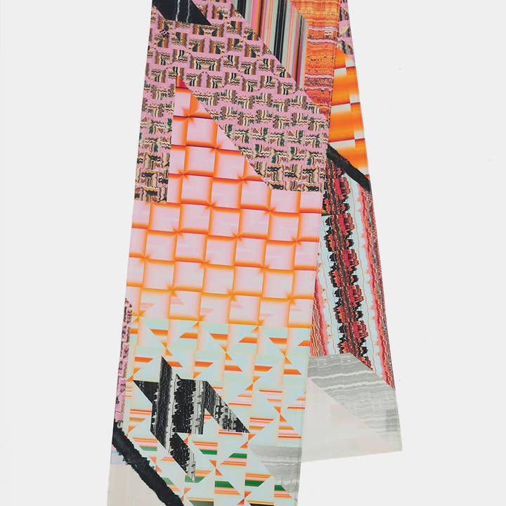 SUNLIT RHYTHM COTTON SILK SCARF for wholesale by YEN TING CHO