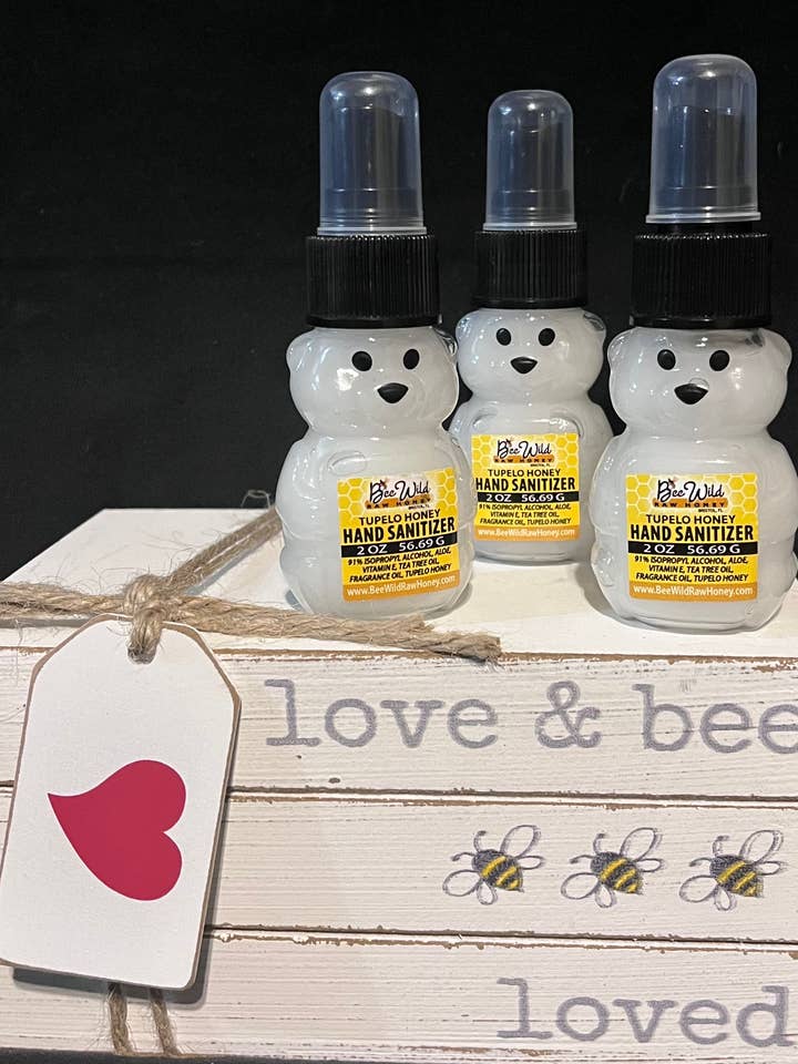 Tupelo Honey Hand Sanitizer for wholesale by Bee Wild Raw Honey