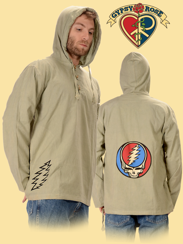 Gypsy Rose - Wholesale Hoodie - Unisex - Grateful Dead Steal Your Face Fine Cotton Hoodie1