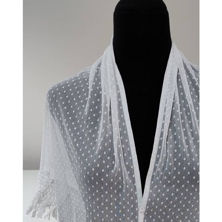 Susana Escribano - Wholesale Wrap - Women's - Flamenco shawl with plumeti fabric for women1