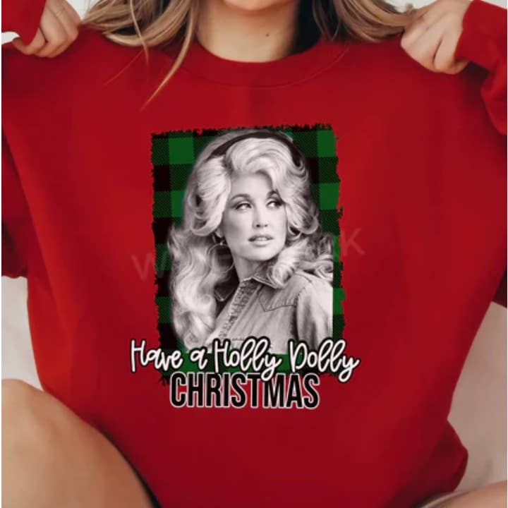 Holly Dolly kerstshirt of -sweatshirt voor wholesale door Ashton Grove Ltd Co