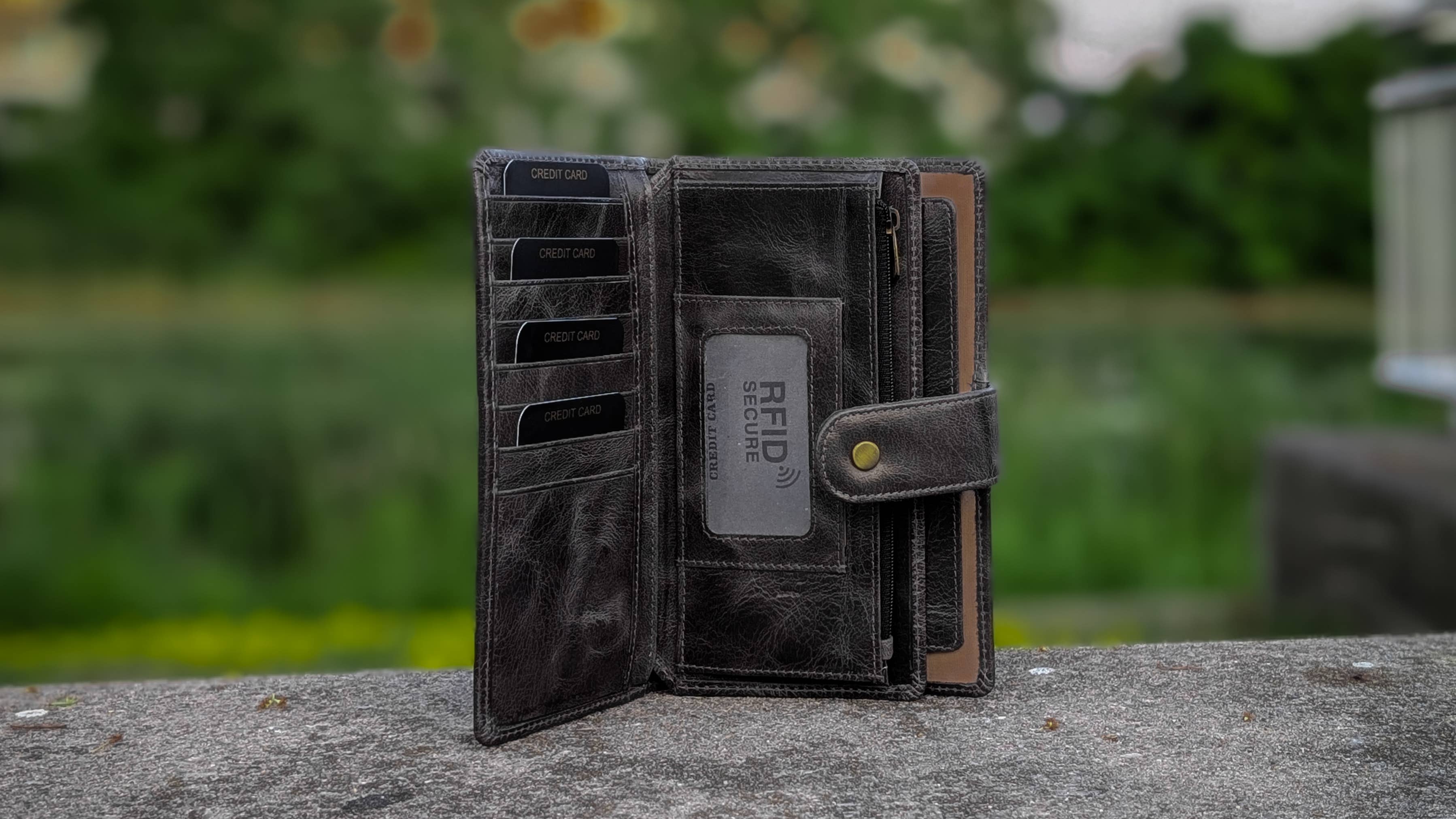 Alta Quero - Wholesale Wallet - Women's - Genuine Leather Ladies Wallet RFID – Black8