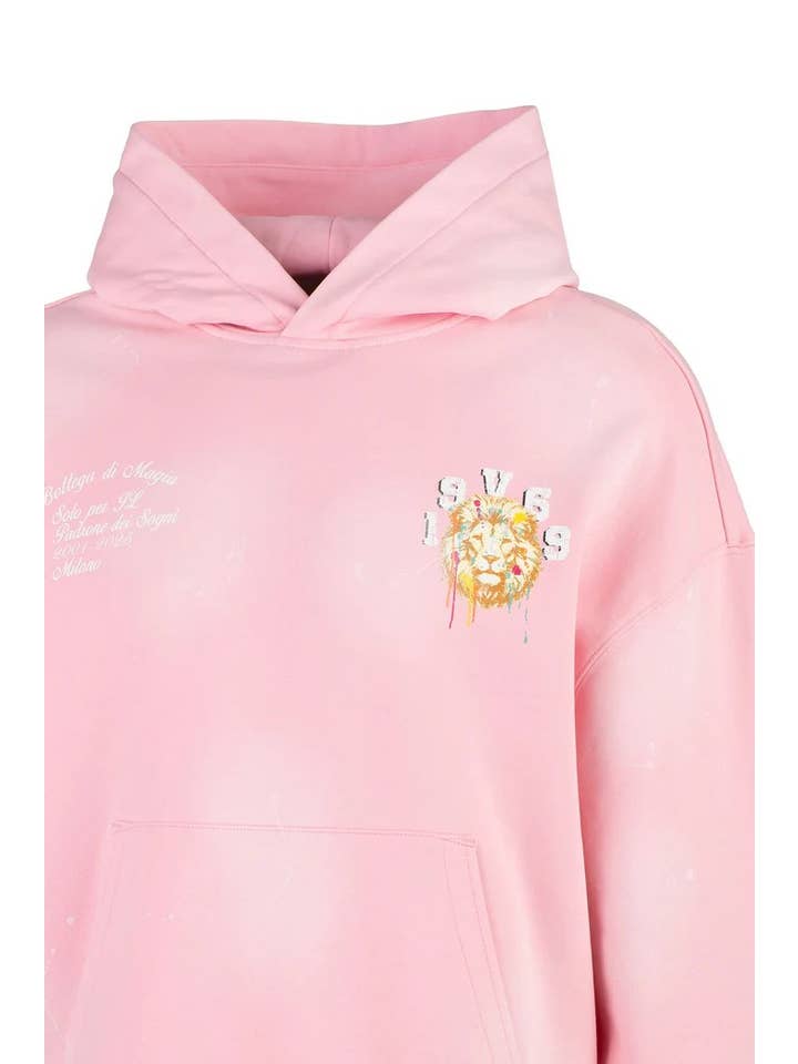 Versace 19.69 Abbigliamento Sportivo SRL - Wholesale Hoodie - Men's - QUENTINO LION Hoodie Over- PINK2