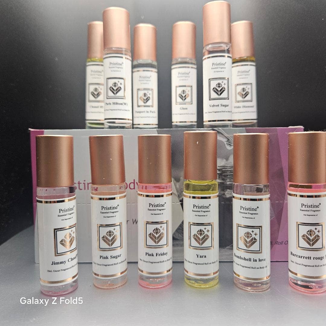 pristine fragrance - Wholesale Roll-On Fragrance - 48 pcs 10ml scented roll on body oil concentrate 5