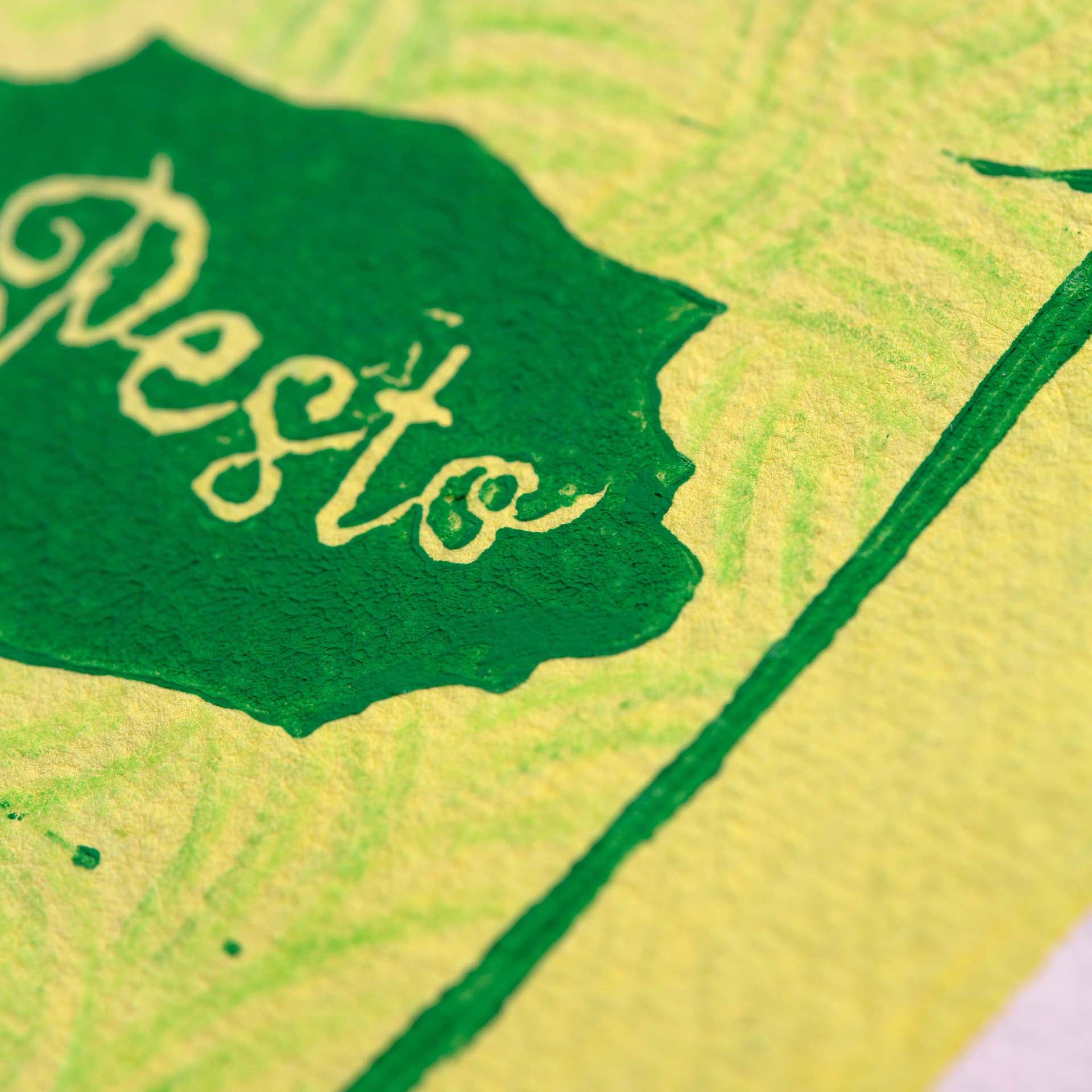 Holy Kaw Wall Art - Vendita all'ingrosso Stampa artistica - Stampa artistica da parete, linoleografia Pesto2