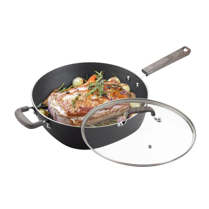 Gourmet Edge - Wholesale Pan - Not A Square Pan - 12"/5Qt Nonstick Extra Deep Chicken Fryer