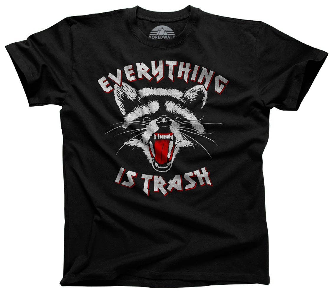 Zwart Everything is Trash t-shirt voor heren voor groothandel op Faire1