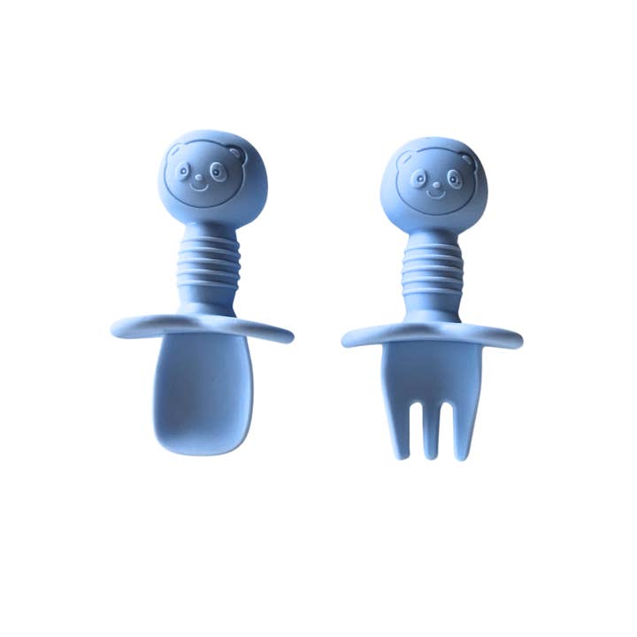 Tiny Teethers - Vendita all'ingrosso Set di posate - Bambini e neonati - Set di utensili in silicone Mini Forch+Cucchiaio4