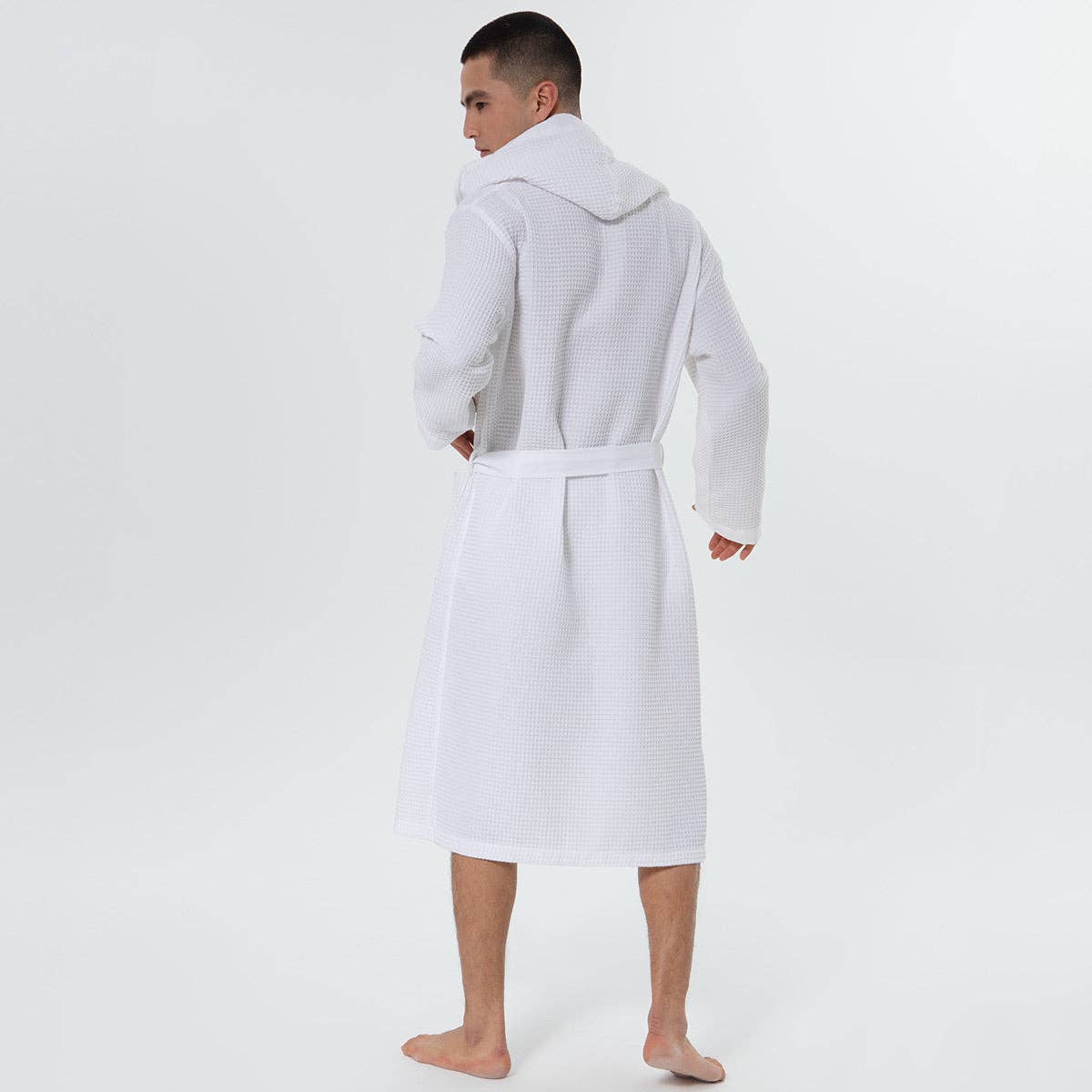 SEYANTE - Wholesale Robe - Men's - Men's Hooded Turkish Cotton Waffle Robe36