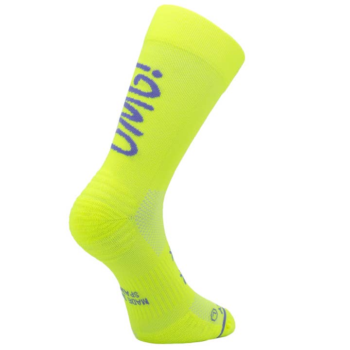 OMG Yellow löparstrumpa med stöd för fotled och mellanfot för wholesale av SPORCKS