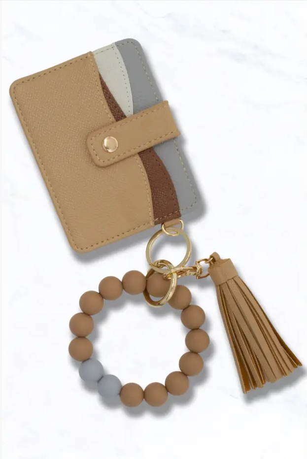 Suzie Q USA - Vente Porte-cartes – femme - Porte-cartes en simili cuir avec porte-clés5