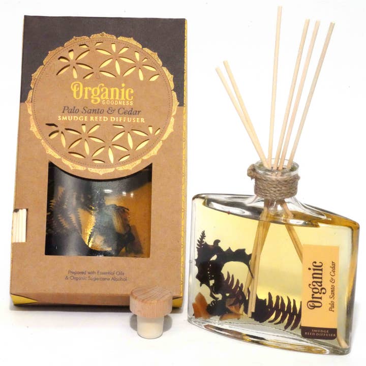 Organic Goodness Smudge Reed Diffuser - Palo Santo & Cedar for wholesale by R. Expo/Song of India