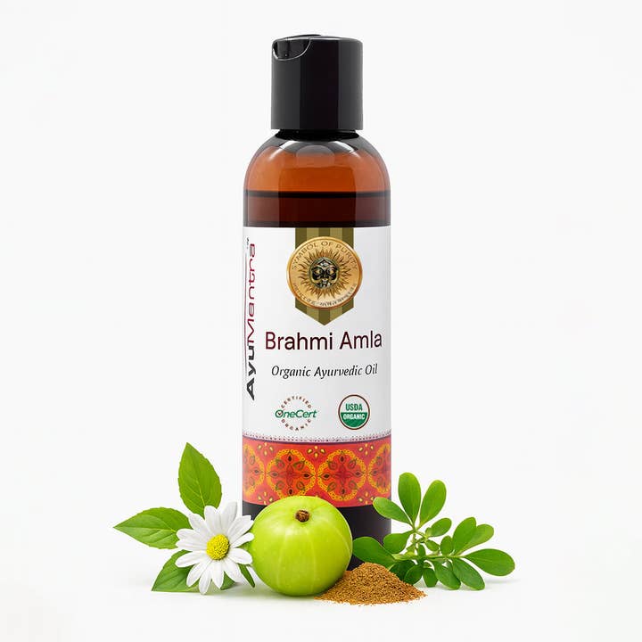 Brahmi Amla Oil - (118 ml) for wholesale by AyuMantra
