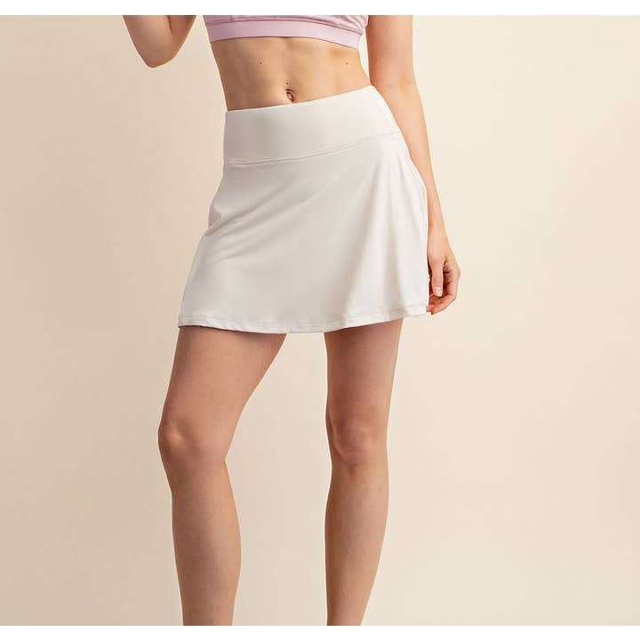 JUPE-SHORT À PLIS AU DOS TAILLE RÉGULIÈRE ACTIVEWEAR pour la vente par Curve Market