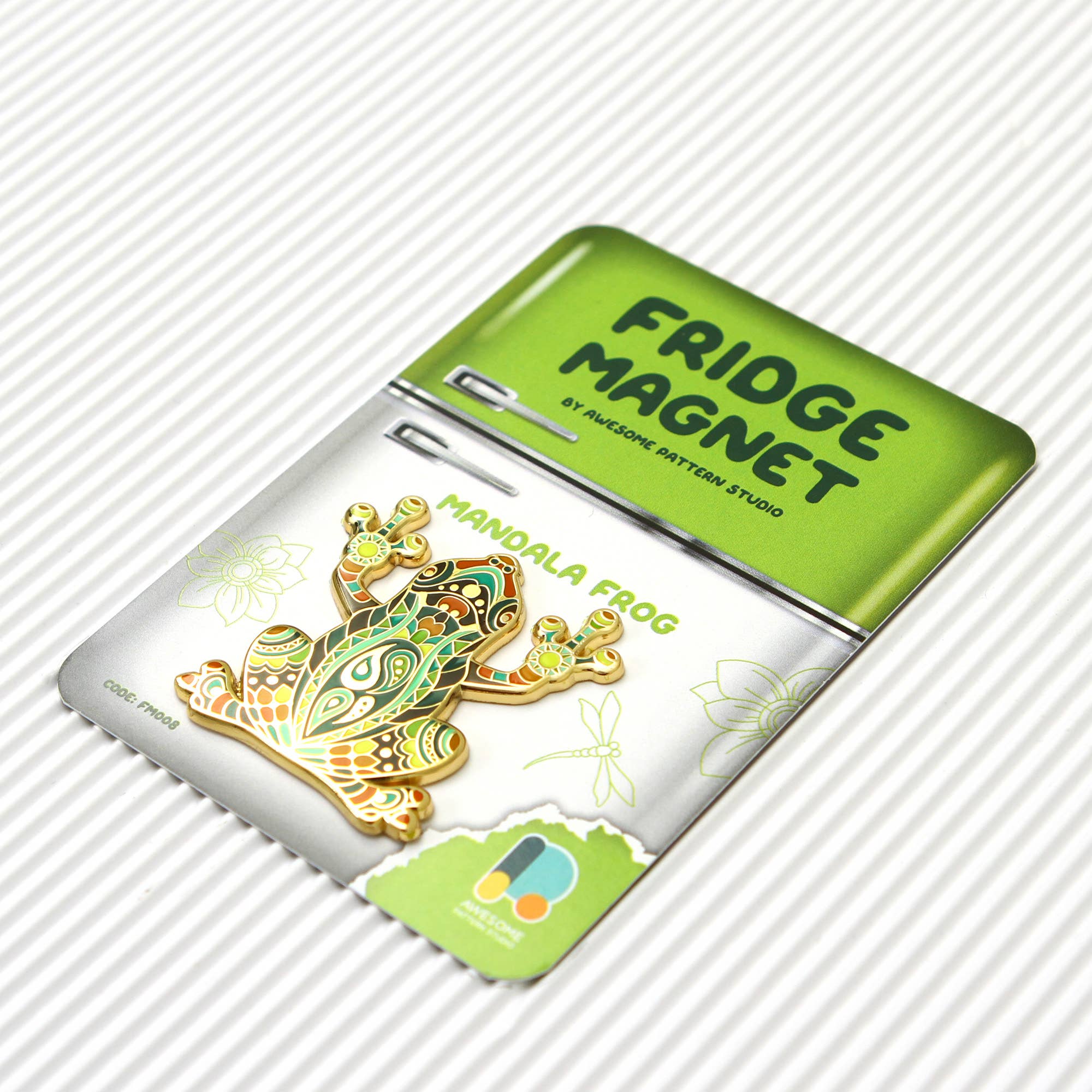 Awesome Pattern Studio - Wholesale Magnet - Mandala Frog - Decorative Fridge Magnet2