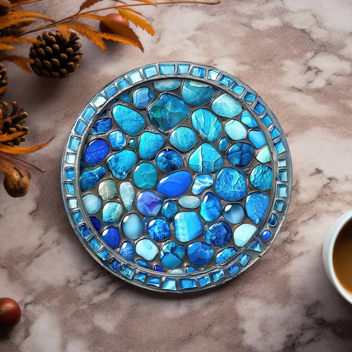 Fernville Creations - Wholesale Coasters - Ceramic Stone-Inspired Coasters with Cork Back & Smooth Top