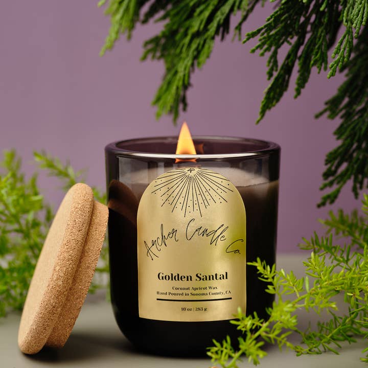 Golden Santal for wholesale by Archer Candle Co