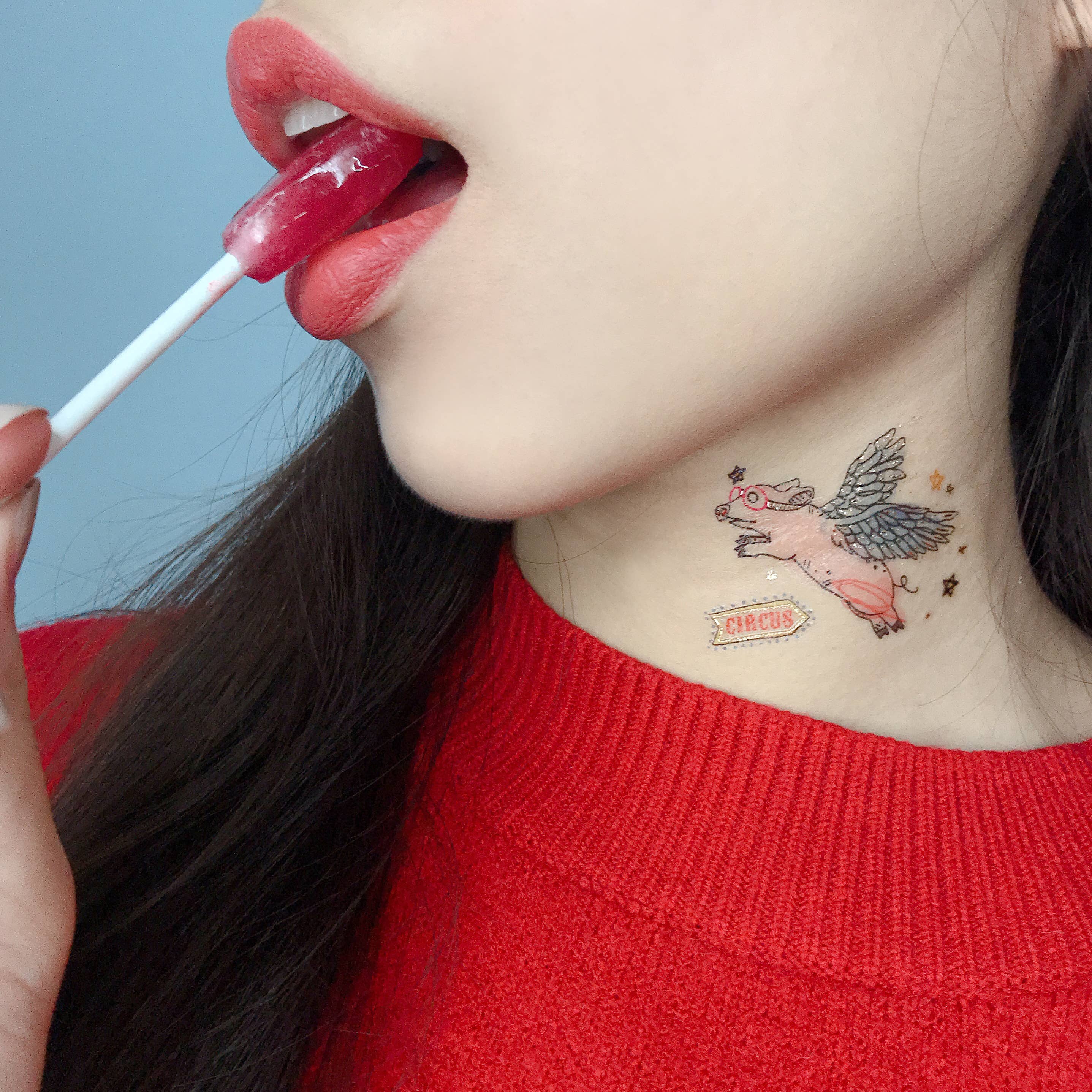 PAPERSELF - Wholesale Temporary Tattoo - Superhero Pigs Temporary Tattoos Stickers3