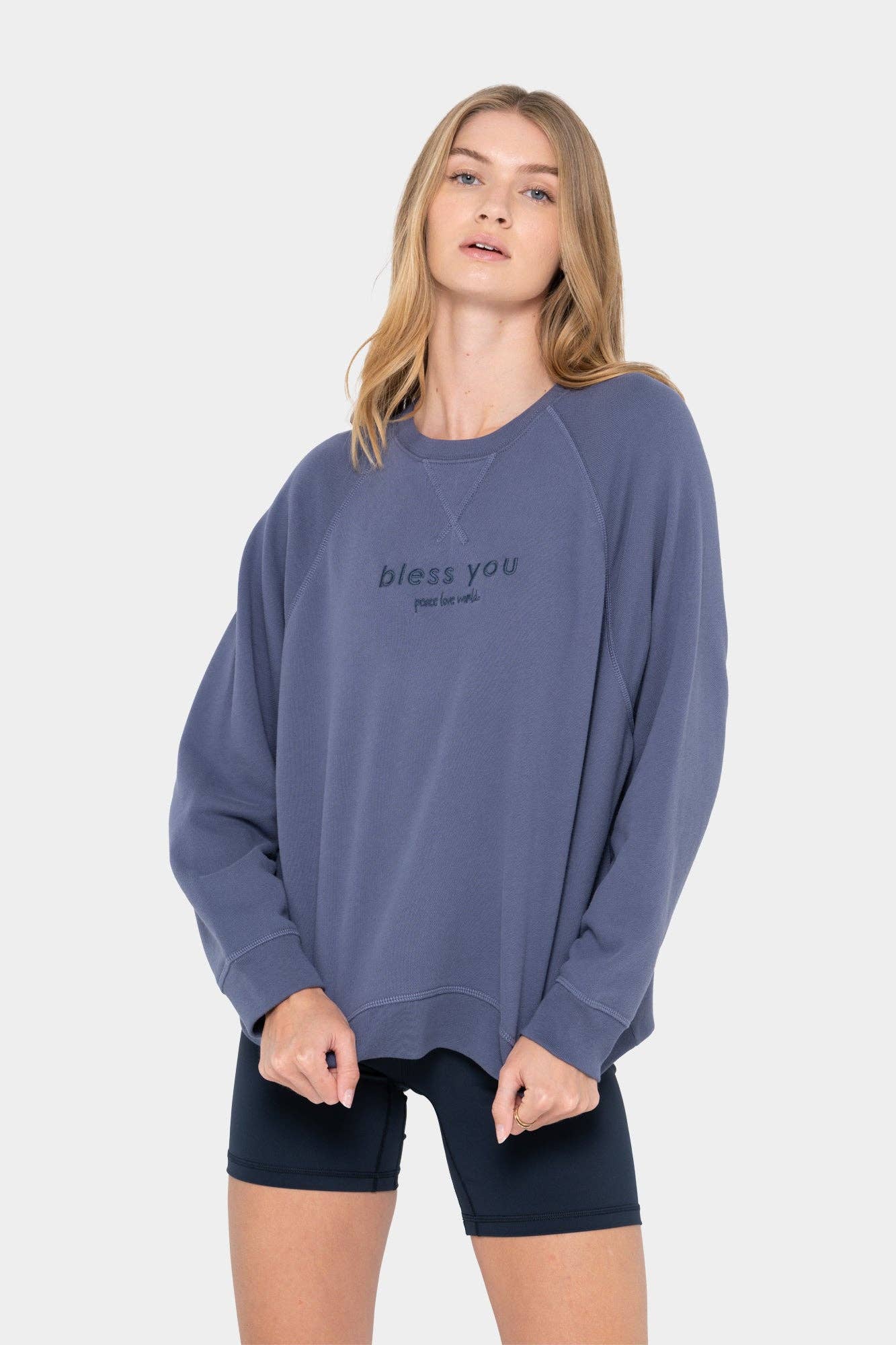 Peace Love World - Wholesale Sweatshirt - Women's - Core Crewneck Sweatshirt