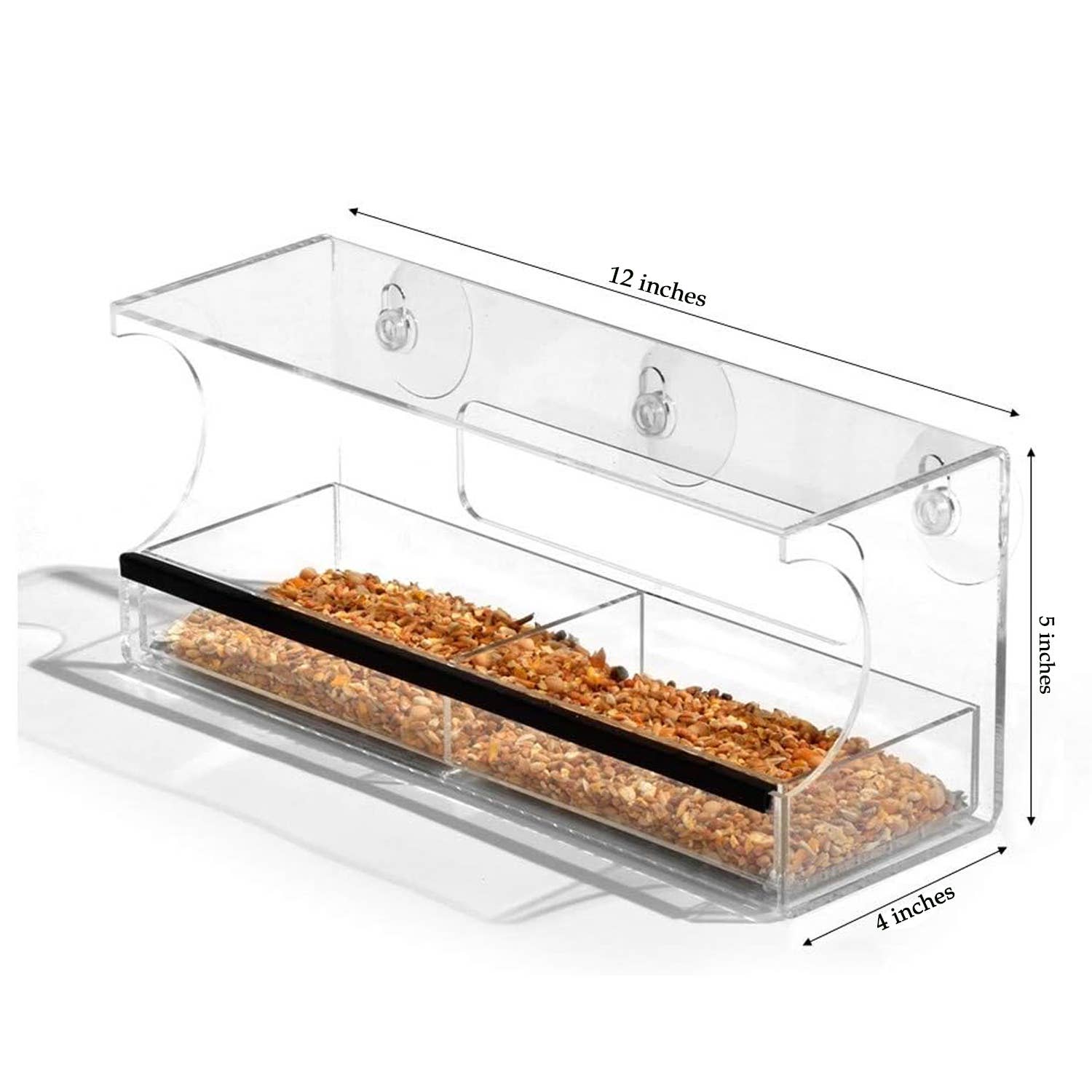 Ashman Online - Wholesale Throw Pillow Cover - Ashman Deluxe Window Bird Feeder, Spacious Design, Easy to Install, Clean and Fill, Great Gift for Friends and Family1