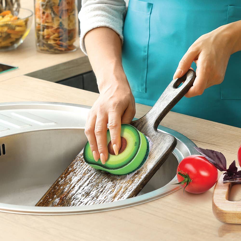 Fred & Friends - Wholesale Cleaning Sponge - Sponges - Just Ripe - Avocado Sponge3