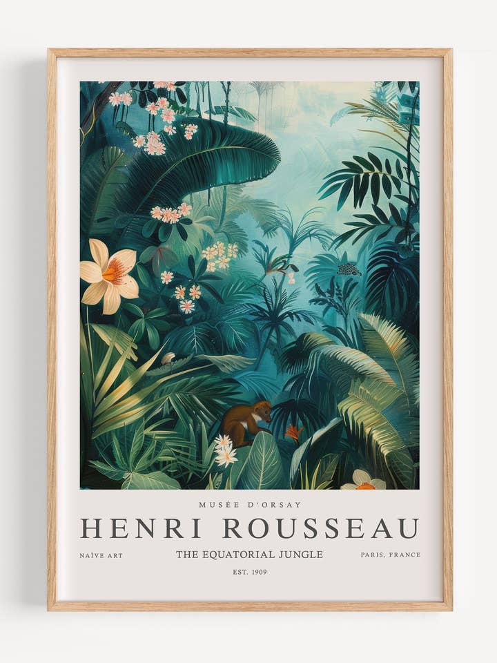 Henri Rousseau La Jungle équatoriale I108-14 pour la vente par Peardrop Prints