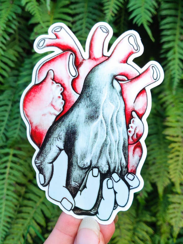 Comunidade - Arte em vinil - BLM Anatomical Heart Black Lives Matter Equality Revolution Ativista Solidariedade Aquarela por atacado de Crafted from Scratch